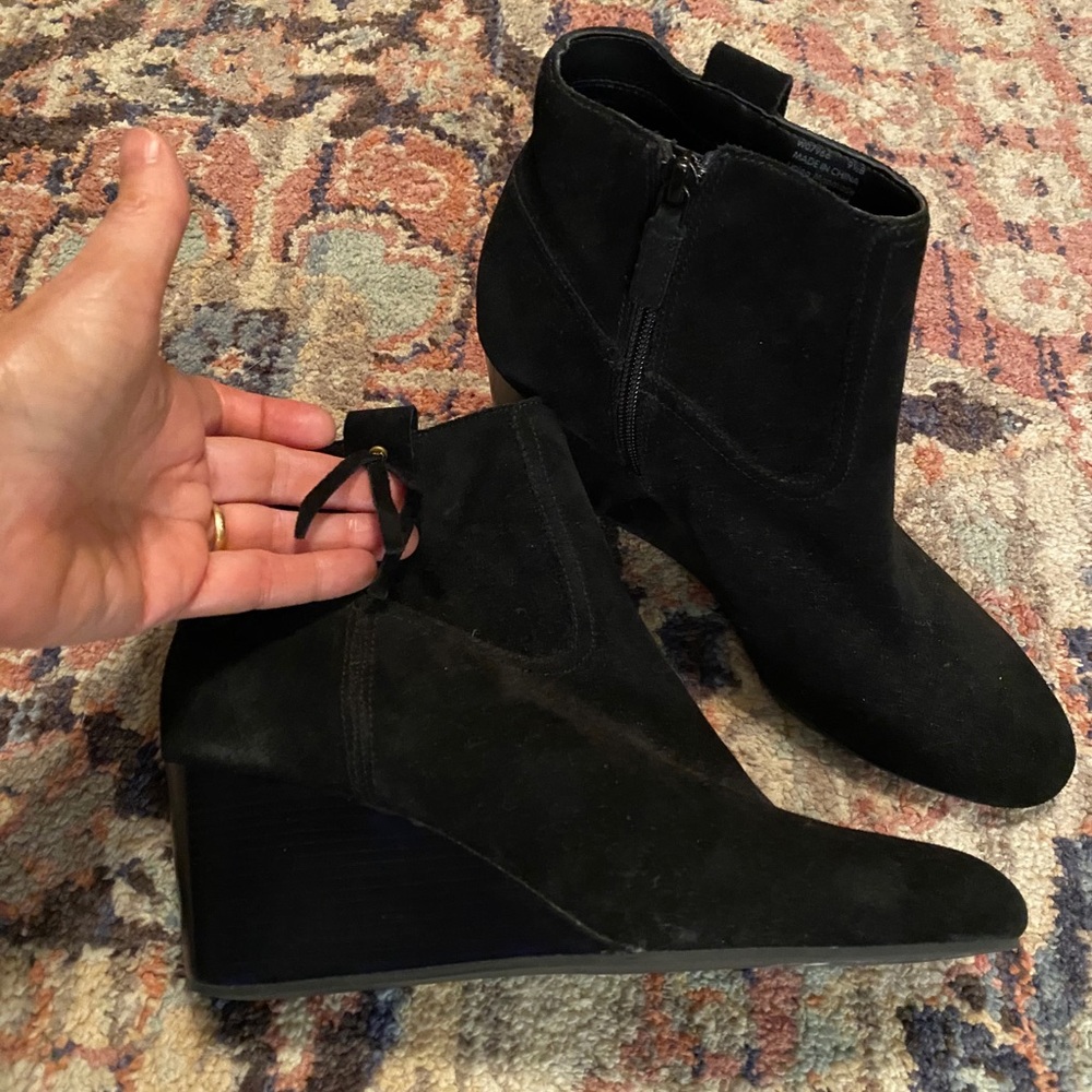 ColeHaan suede booties